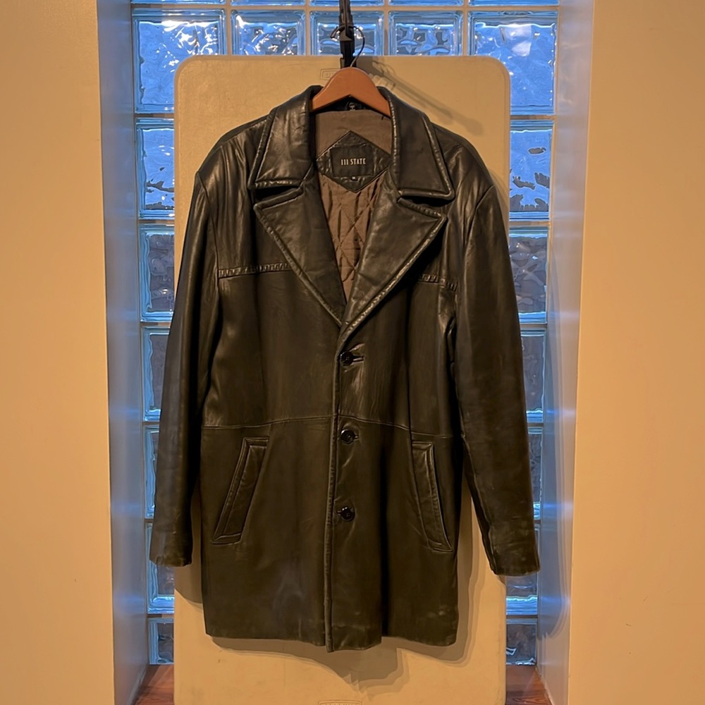 UBoat 3/4 length leather jacket